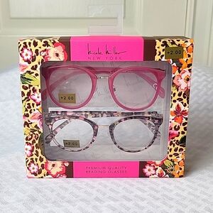 Nicole Miller New York Premium Quality Reading GLASSES +2.00